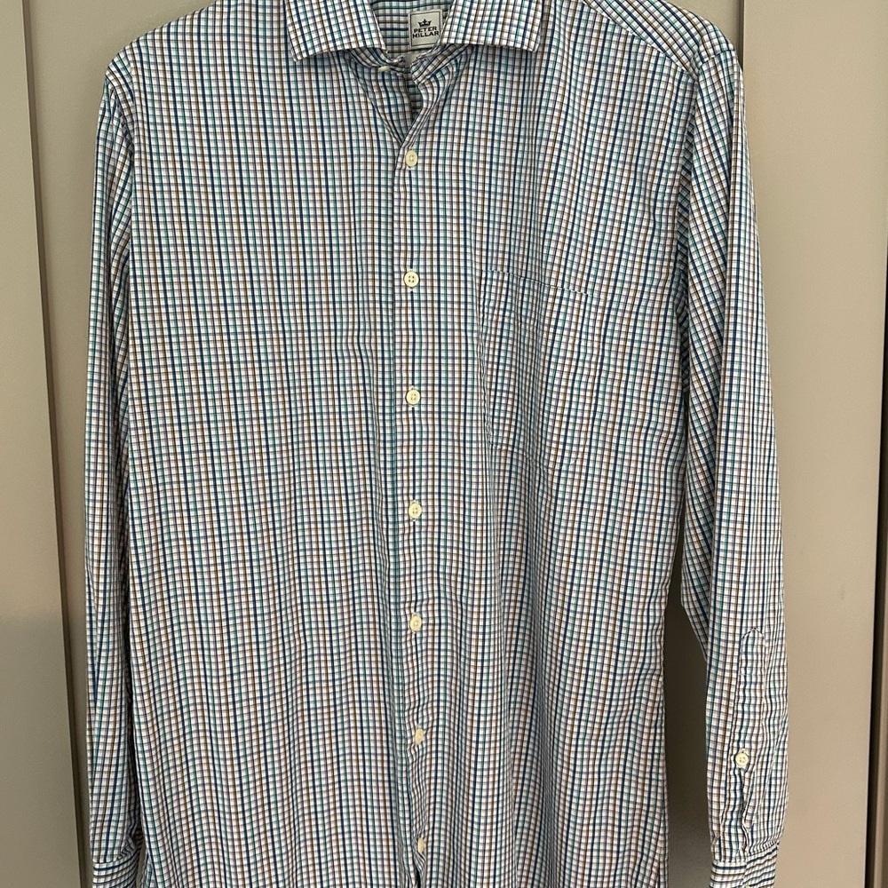 Peter Millar Multicolor Checkered Button Down Shirt